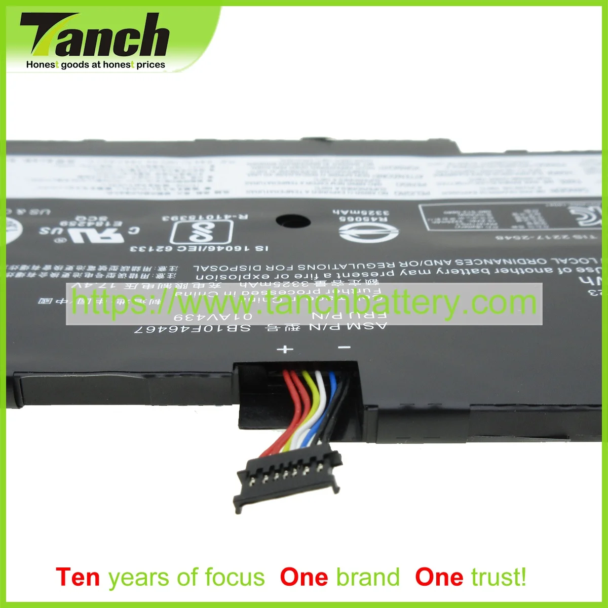 

Tanch Laptop Batteries for LENOVO 01AV410 01AV441 SB10K97566 01AV440 4ICP4/48/123 SB10F46467 SB10F46466 01AV444 15.2V 4 cell