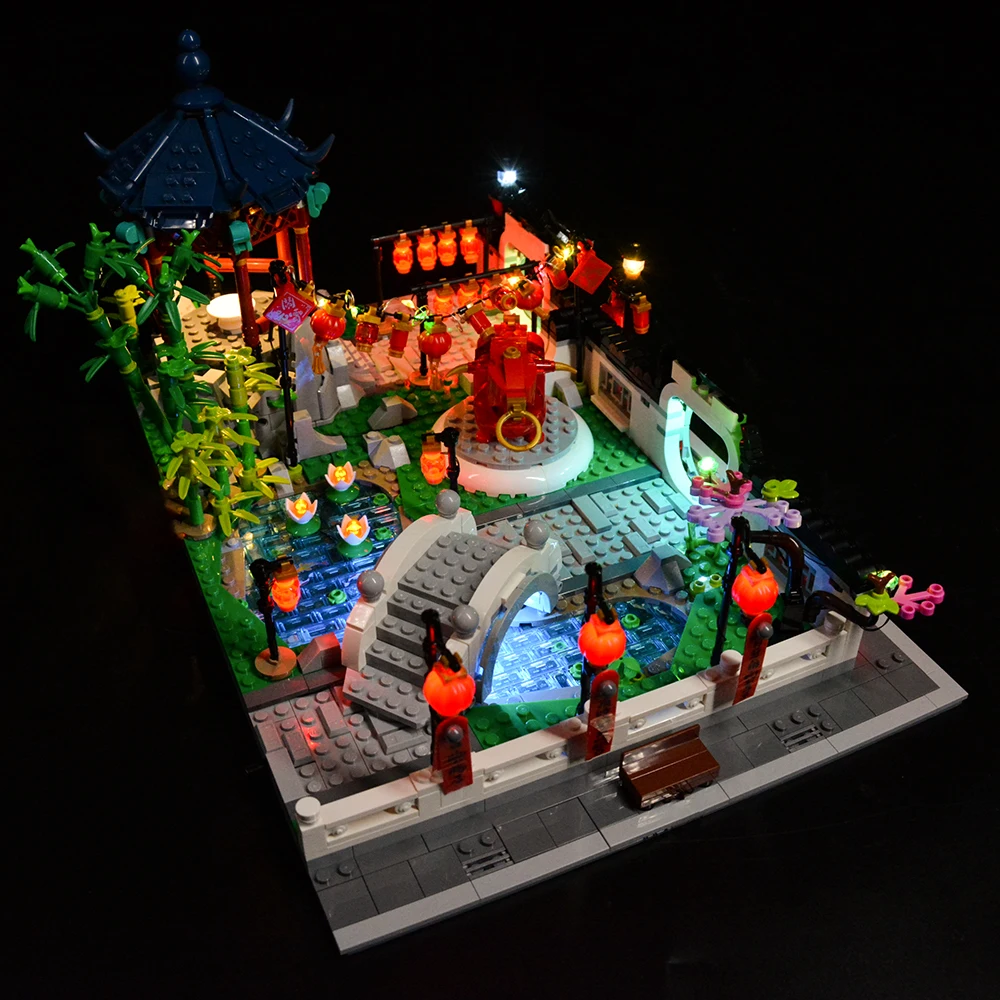 LED Light Kit For 80107 Spring Lantern Festival Building Blocks Toys ( not included bricks)