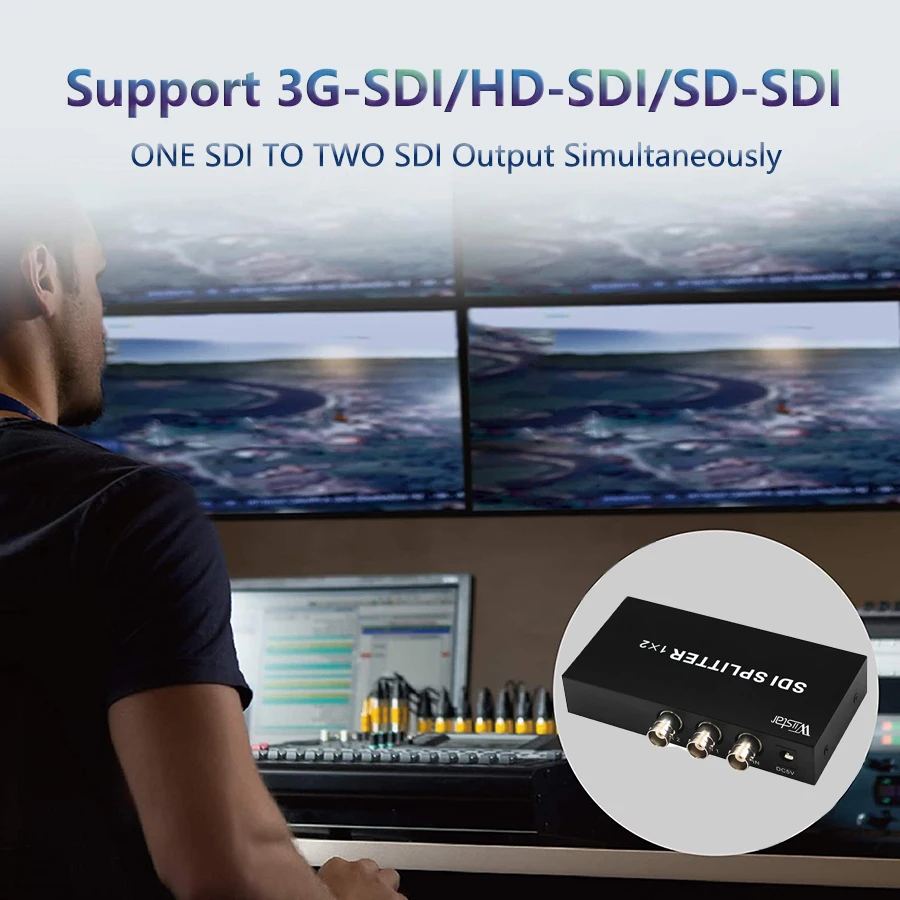 wiistar-sdi-スプリッター-1x2-サポート-1080p-テレビビデオプロジェクターモニターカメラビデオスプリッター-1-入力-2-出力