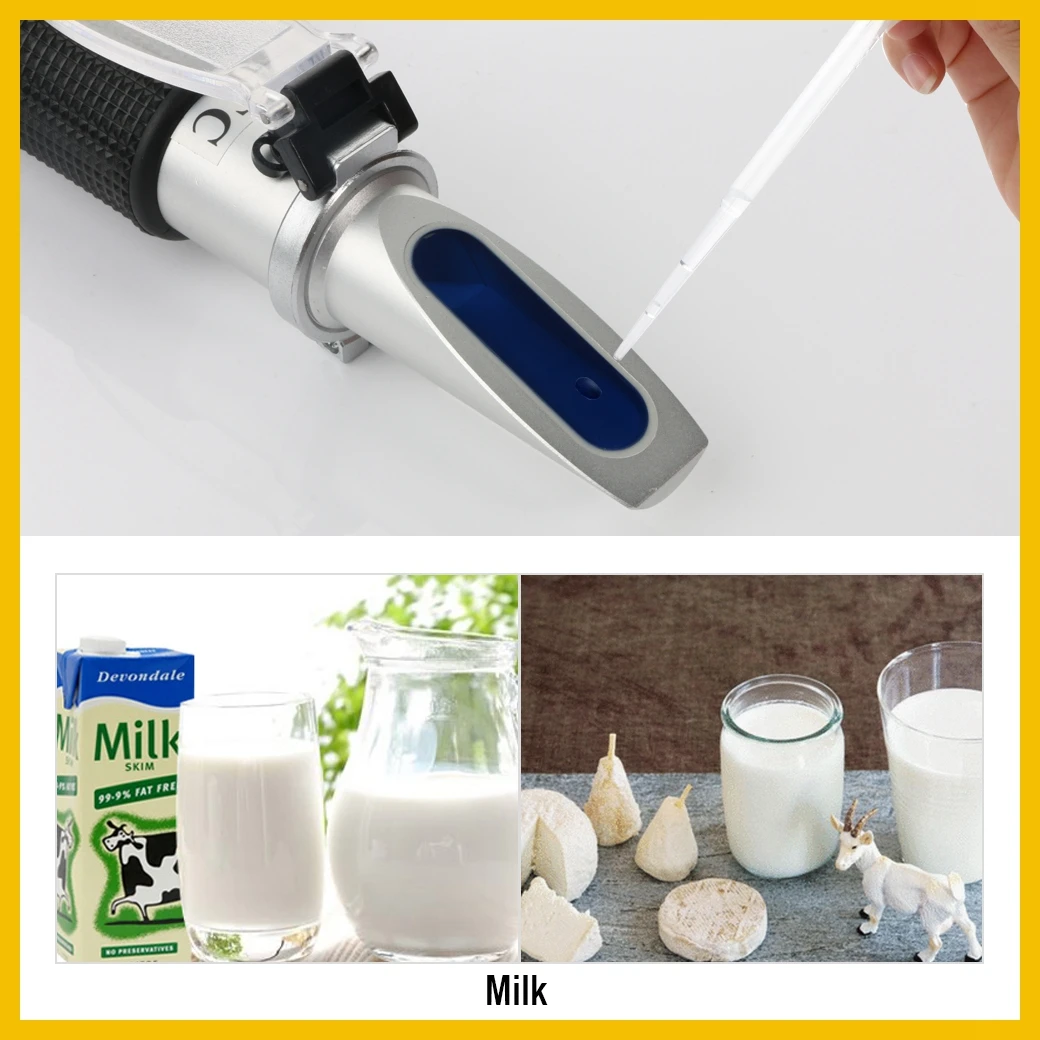 RZ 0-20% Milk Brix Tester Meter ATC   Measurement Accuracy   Milk Refractometer  Handheld Tool RZ128