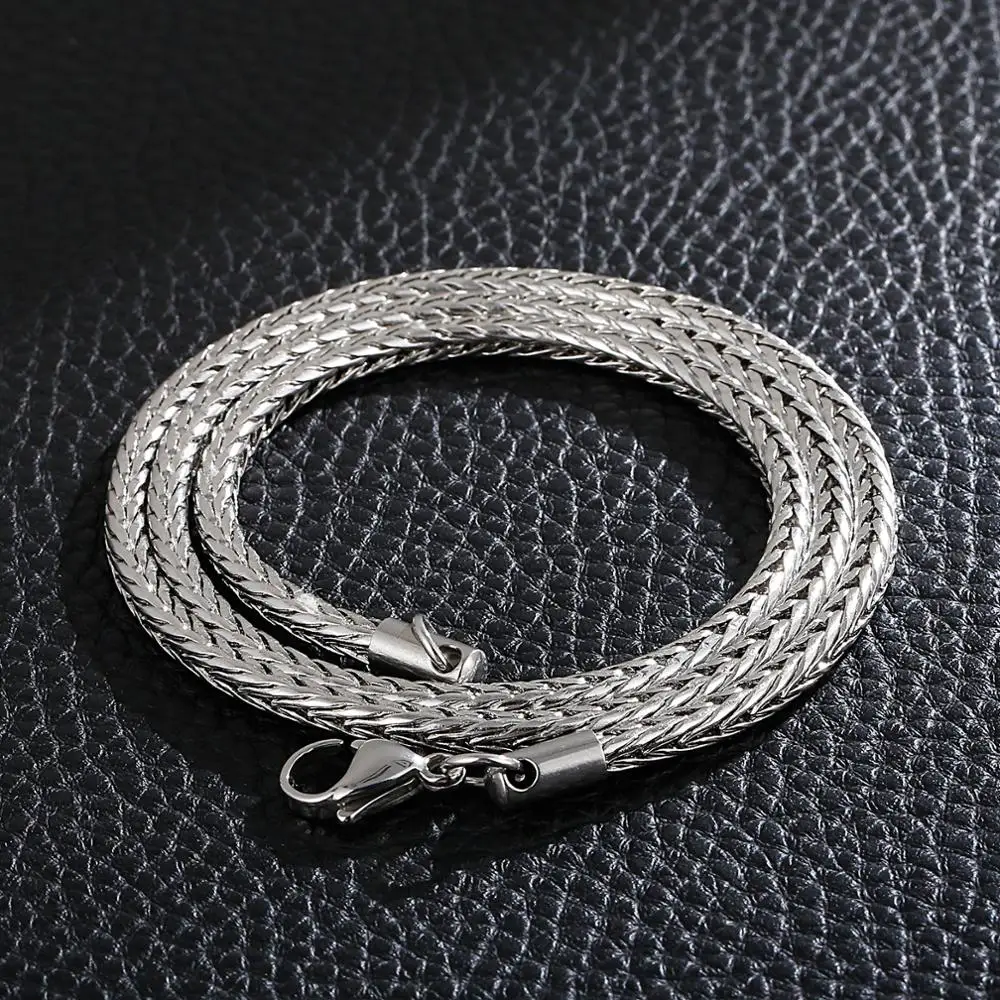 3.5mm Stainless Steel Snake Chain Necklace For Women Men Snake Link Chain Mens Womens Fashion Jewelry 15-37\
