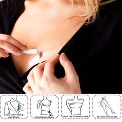 HOT Underwear Strap Anti-slip Double Sided Tape Clothing Adhesive for Women Body Skin Suitable for Blouse Shirt and Underwear