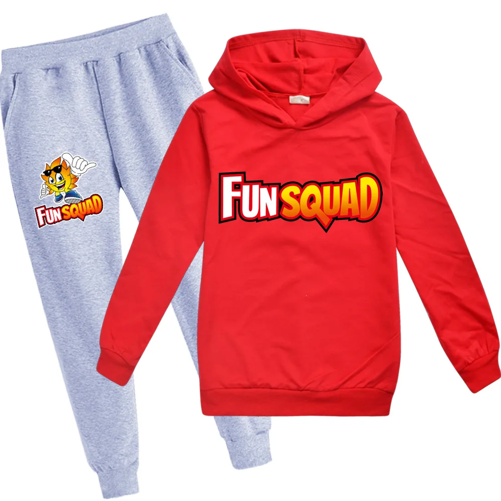 

Autumn Fun Squad Game Hoodie Girl Baby Sweatshirt Kids Clothing Fashion Kids Hoodie + Pants Boy Cotton Clothing Christmas Set