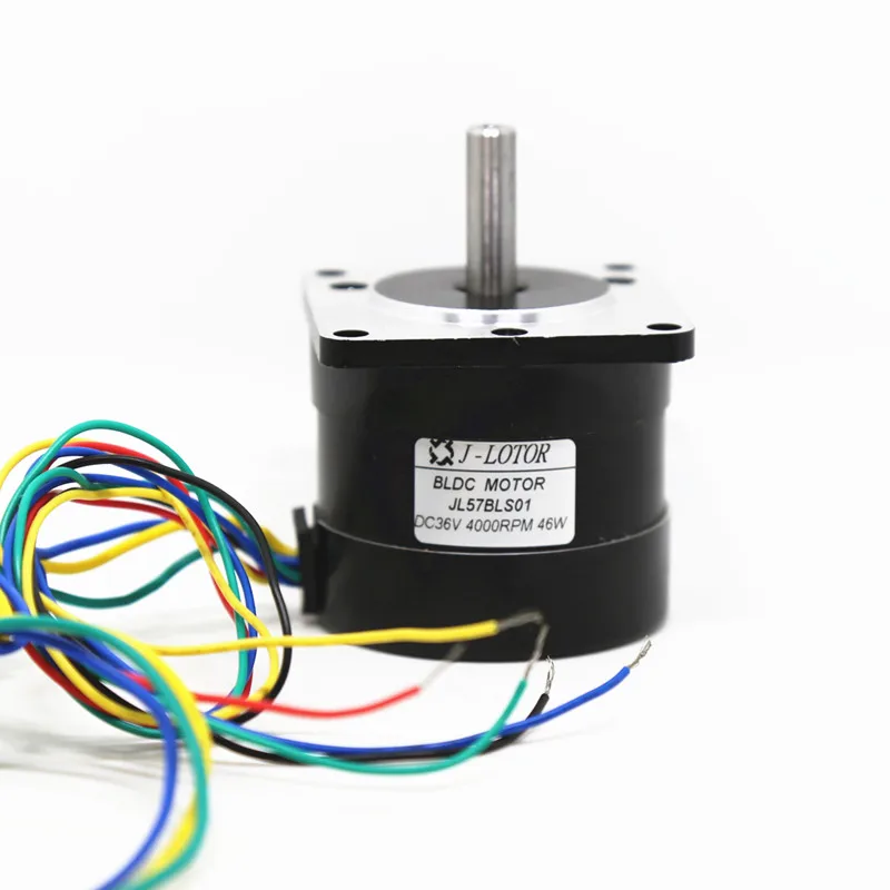 57BLS01 DC36V 4000rpm 46W 0.11N.m 2A Brushless DC Motor With Hall Feedback 3-phase Brushless BLDC Motor Driver BLD-120A