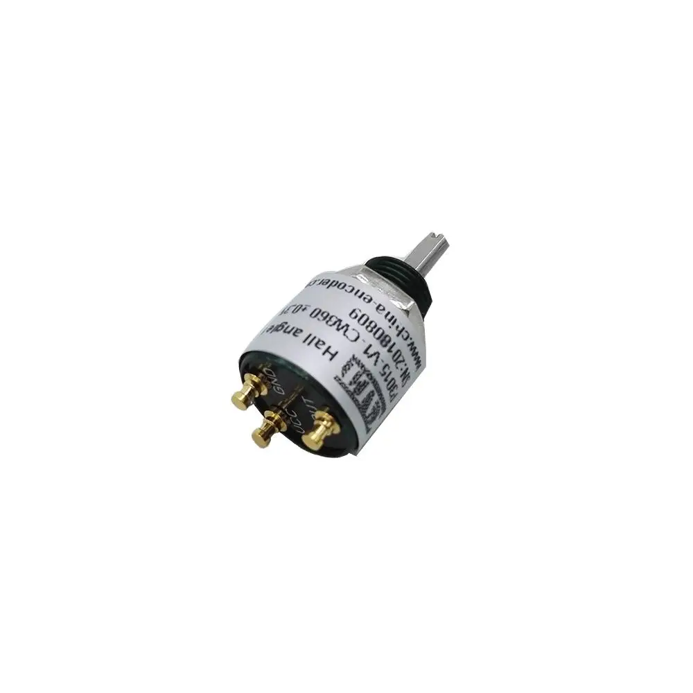CALT ミニホール角度センサ 5V DC 360 度測定センサーアルミニウム非接触ポテンショメータ 0-5 12V 3 ピンアウト P3015-V1-CW360