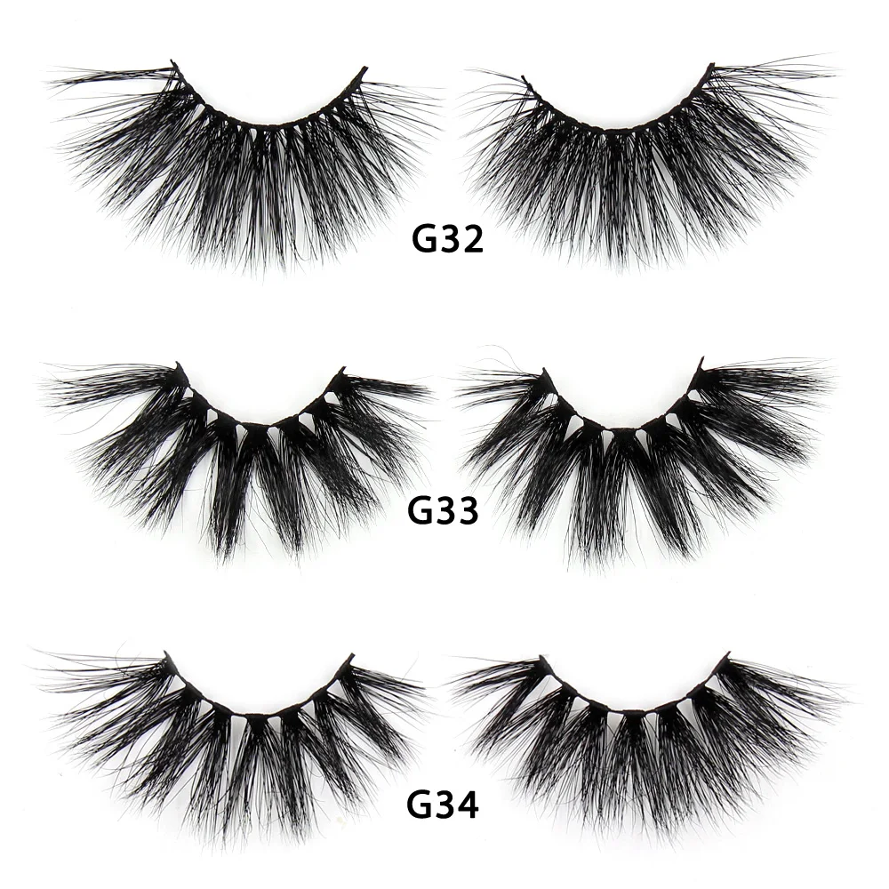 LEHUAMAO Wimpern 3D Wimpern 25mm Nerz Falsche Wimpern Flauschige Weiche Wimpern Dramatische Make-Up Wimpern Nerz 3D Wimpern Natürliche Lange G05 – Detail 11