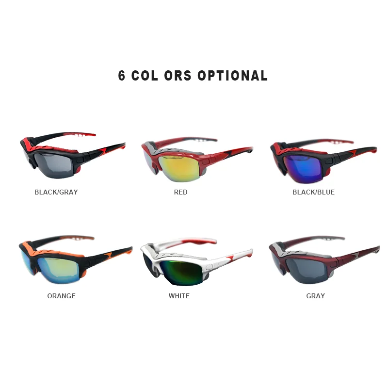 Outdoor Windproof Bike Glasses PC Cycling Glasses Sunglasses Men Riding Protection Sport Goggle Multicolor MTB Bicycle Eyewear