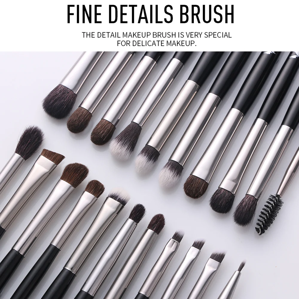 BEILI 1 piece Black Professional Synthetic Makeup brushes Highlighter Blending Blush Eyebrow Eyeliner make up brushes