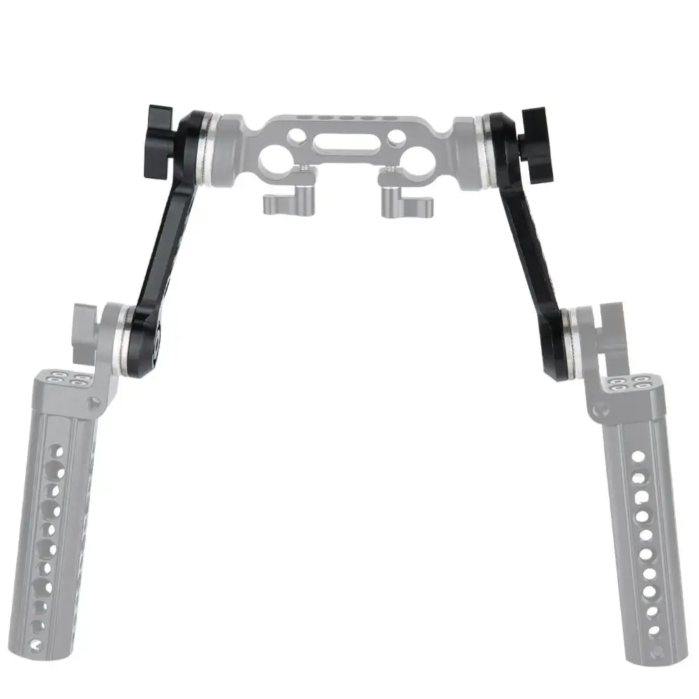 NICEYRIG Shoulder Rig ARRI Rosette Extend Arm Cheese Support Arm DSLR Camera Rig Cage Handle Mount Aluminum (Pack of 2)