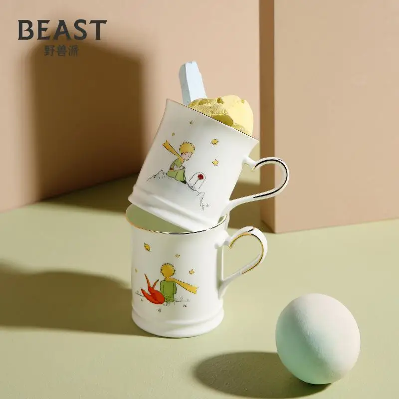 

|THEBEAST/brutalist prince mugs couples of cup suit bone China cups birthday gift