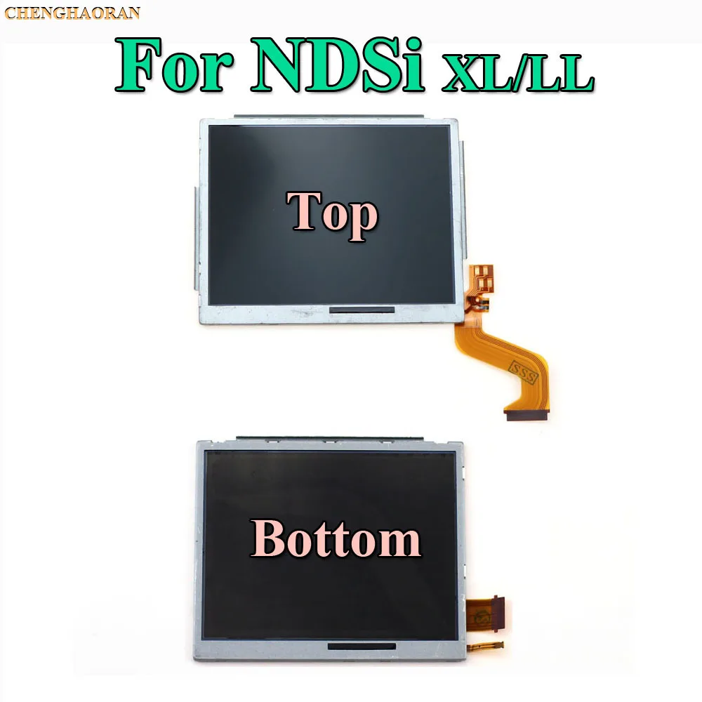 ChengHaoRan 1pc Tested Original new Top Bottom Upper Lower LCD Screen Display for NDS NDSL DS Lite NDSi XL LL 3DS New 3DS XL LL