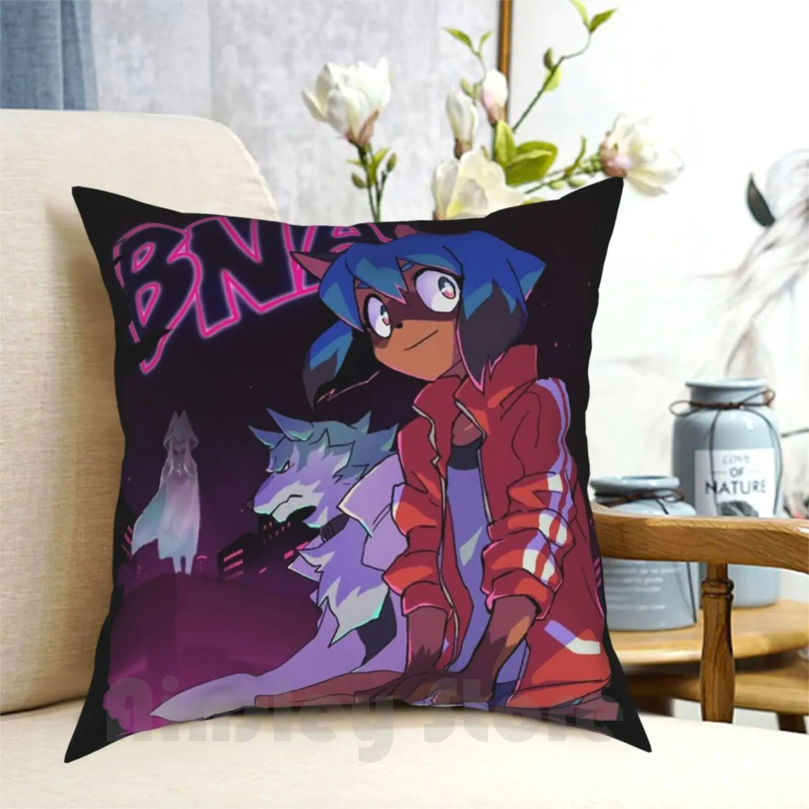 Подушка Bna, искусственная набивка для дома, мягкая задняя крышка, Kagemori Michiru Bna Senku Shirou Ogami Wolf, новый триггер с животными