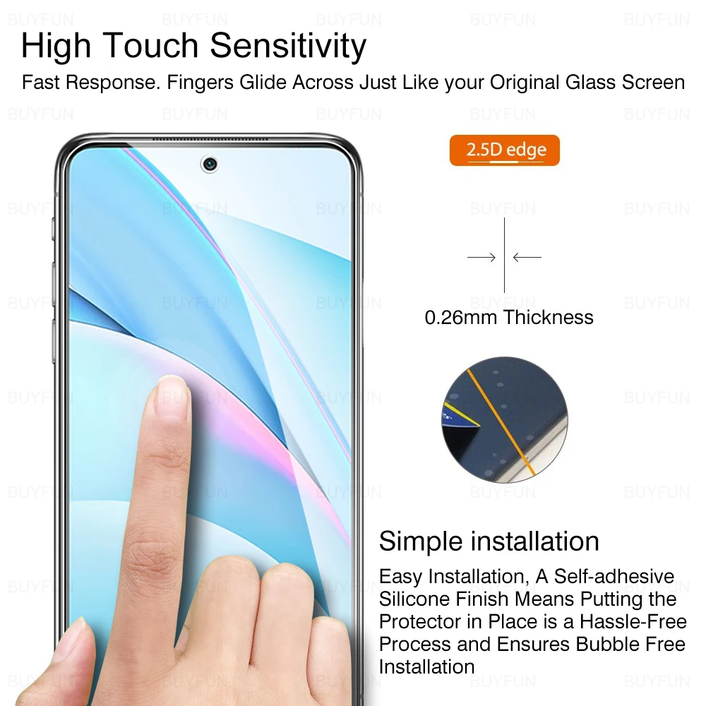 6 In 1 Screen Protector Tempered Glass For Xiaomi Mi 10T Lite 5G Camera Lens 10 T Lite Mi10 tlite Mi10t 10tlite Protective Film