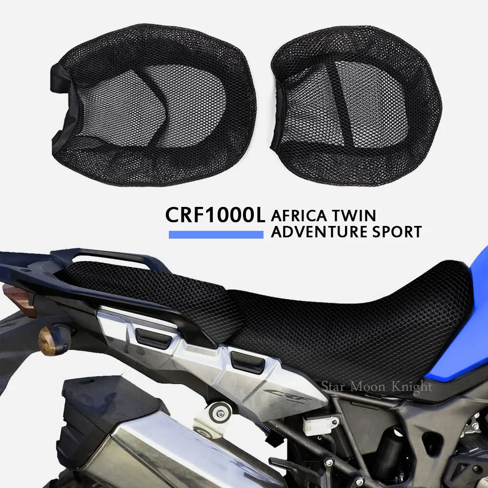 For Honda For HONDA CRF1000L AFRICA TWIN ADVENTURE Motorcycle Seat Cushion Cover Net 3D Mesh Protector Insulation Cushion Cover