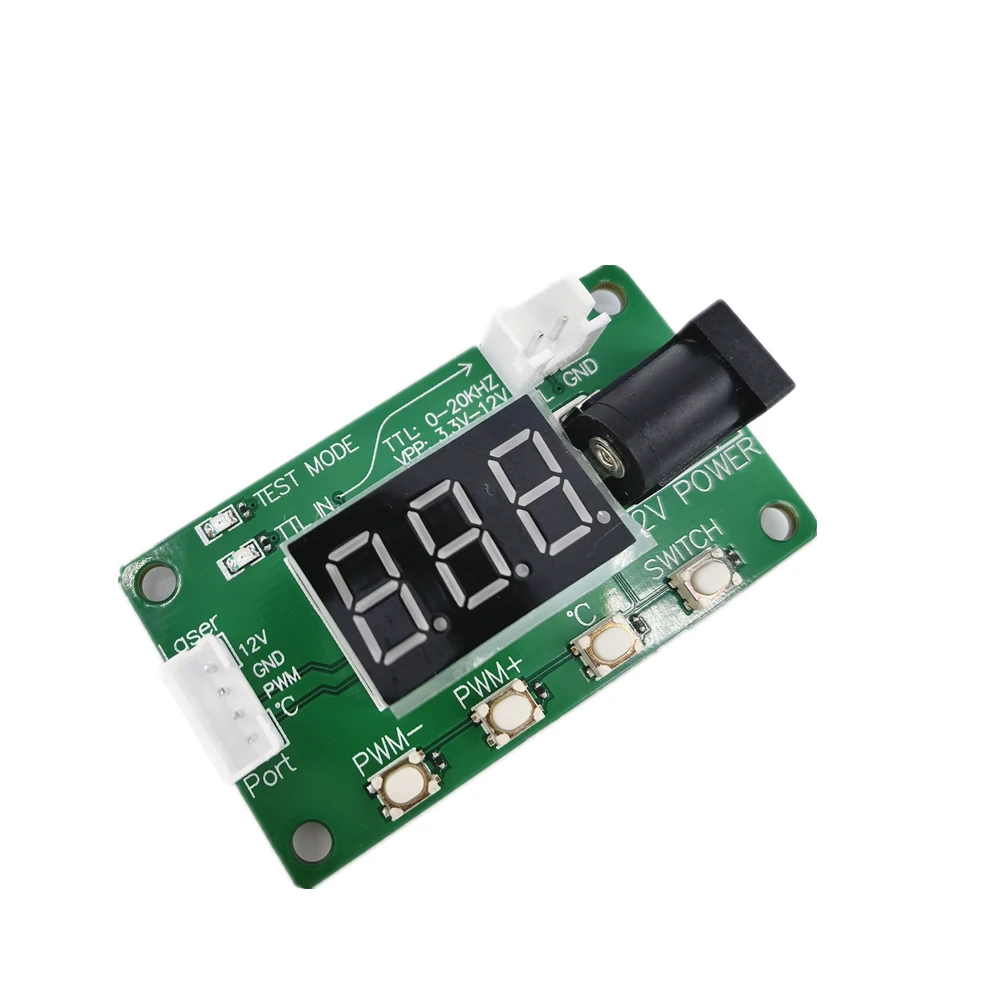 Placa de prueba de temperatura NEJE, probador TTL PWM para módulo láser, accesorios NEJE que muestra temperatura y potencia