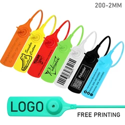 100Pcs Custom Shoes Bag Hang Tags Personalized Logo Plastic Security Seals Boutique Tag Garment Clothes Authentic Label 200mm