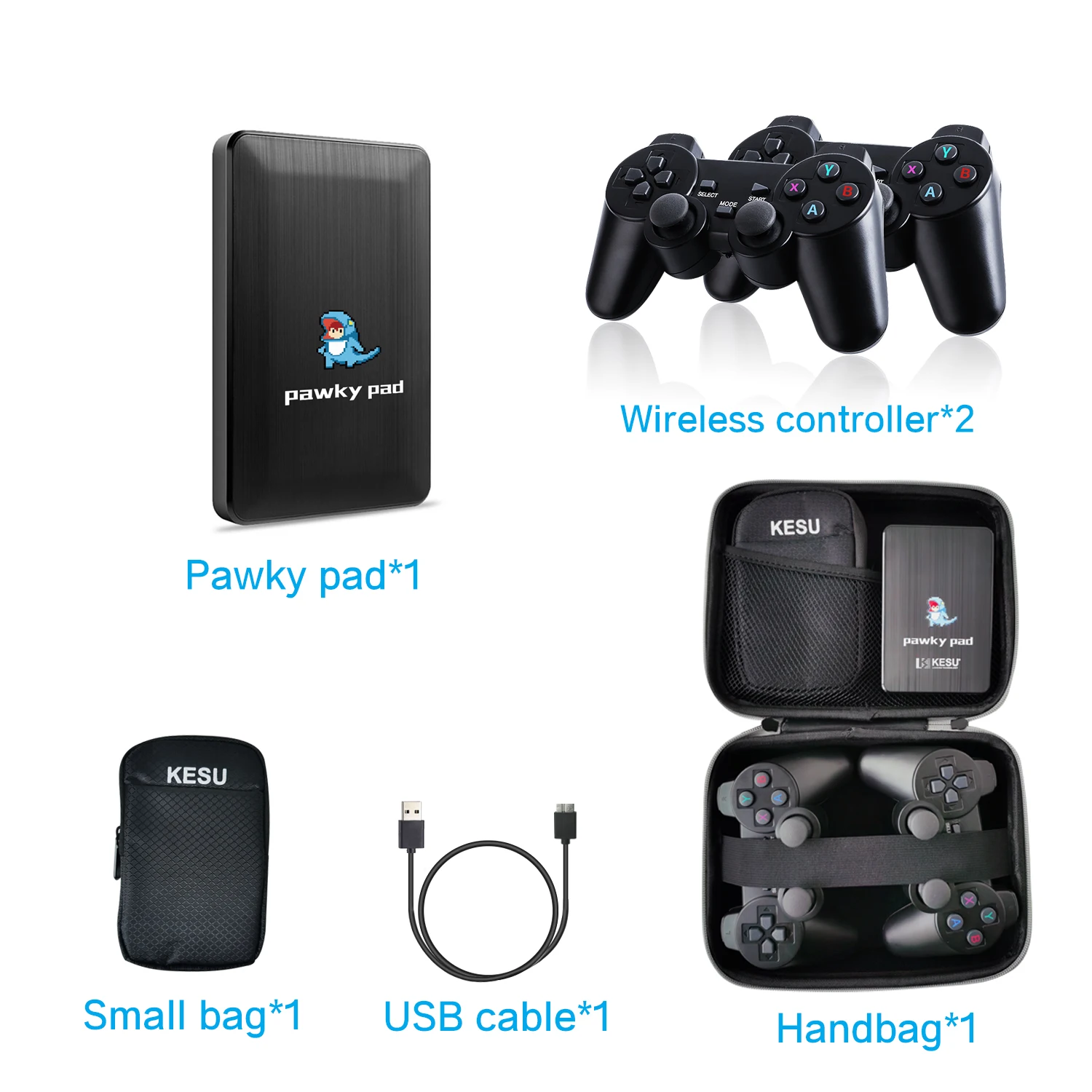 Portable Pawky Pad Game Console With 45000+ Classic 107 Series DC PS2 4K 3D Retro Video Games Player For Win PC Laptop Game Box