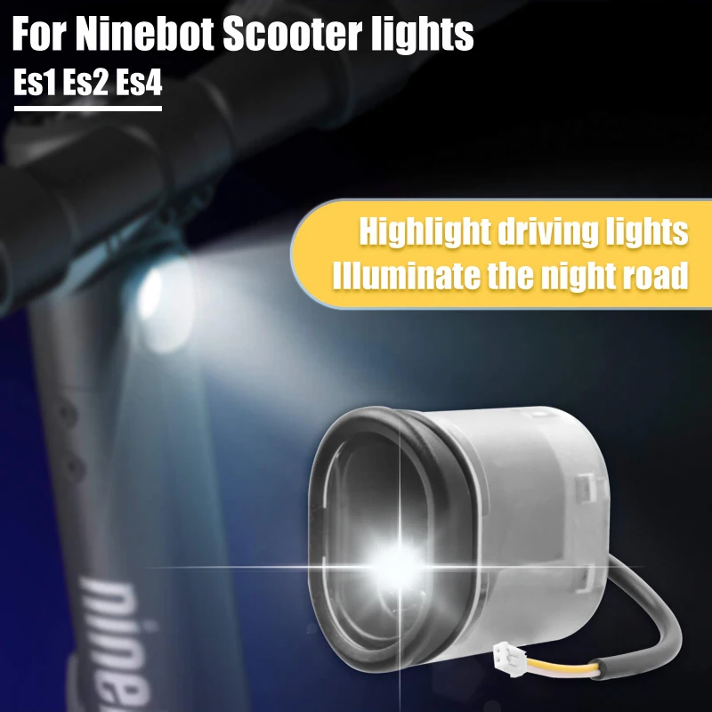 Electric Scooter Headlight For Ninebot Es1 Es2 Es4 /MAX G30 Waterproof LED Front Lamp Replacement Parts