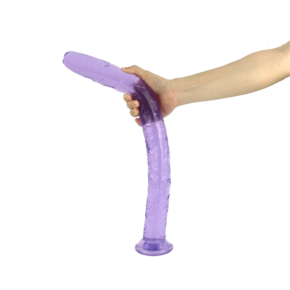 Super Long Realistic Penis Strap On Dildos With Suction Cup Soft Jelly Cock Penis For Lesbian G Spot Clitoris Stimulator Sex Toy