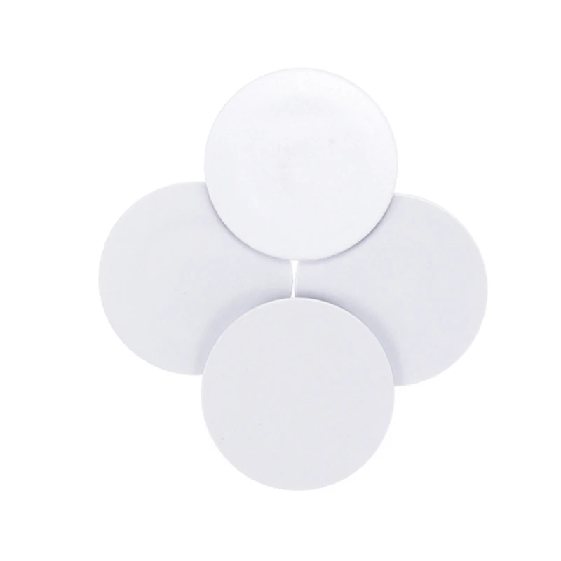 10pcs 25mm Waterproof Coin Shape Cards Rewritable Blank White NFC 215 Tag Cards