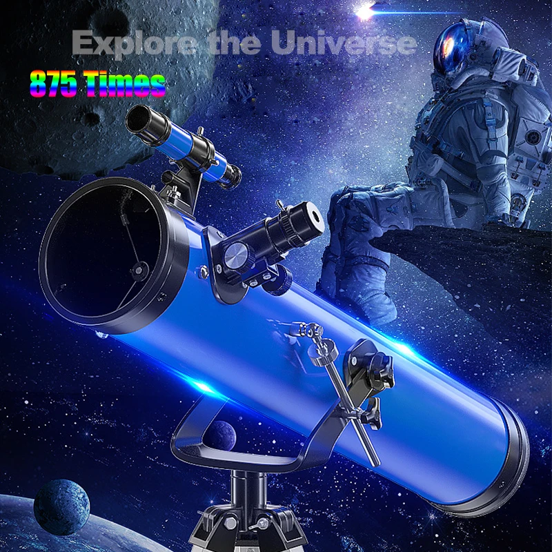 

875X Professional Astronomical Telescope Upgrade 1.25 Inch Eyepiece Full HD Take Photo Deep Space Star Moon for Outdoor Camping