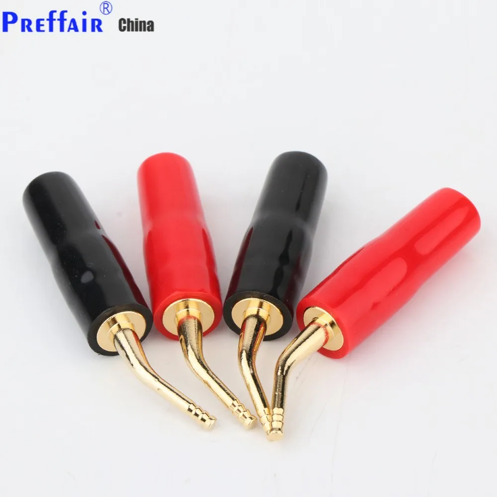 8 Stuks Preffair Ba1458 Vergulde 2Mm Bananenstekker Versterker Luidsprekerkabel Draad Pin Plug Connector
