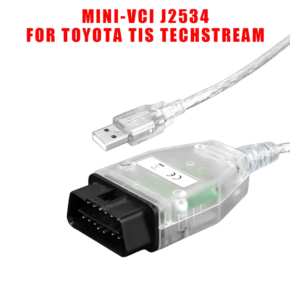 V15.00.028 For Toyota TIS Techstream Auto Scanner MINI-VCI FTDI J2534 Car Diagnostics Cable OBD2 Interface