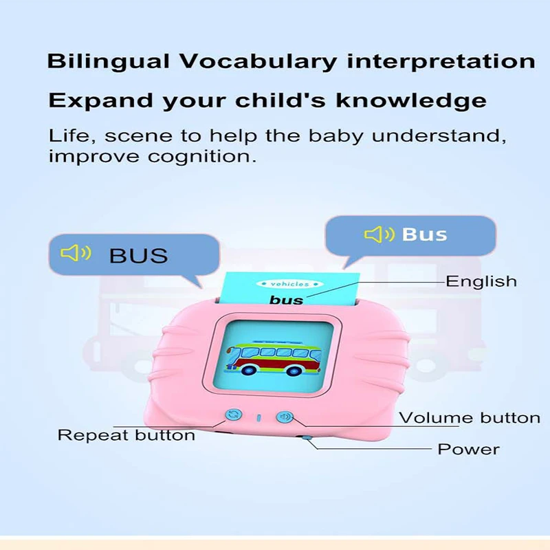 Macchina per l'apprendimento dei bambini bilingue cinese e inglese illuminismo pensiero logico formazione macchina per tessere di educazione precoce #20