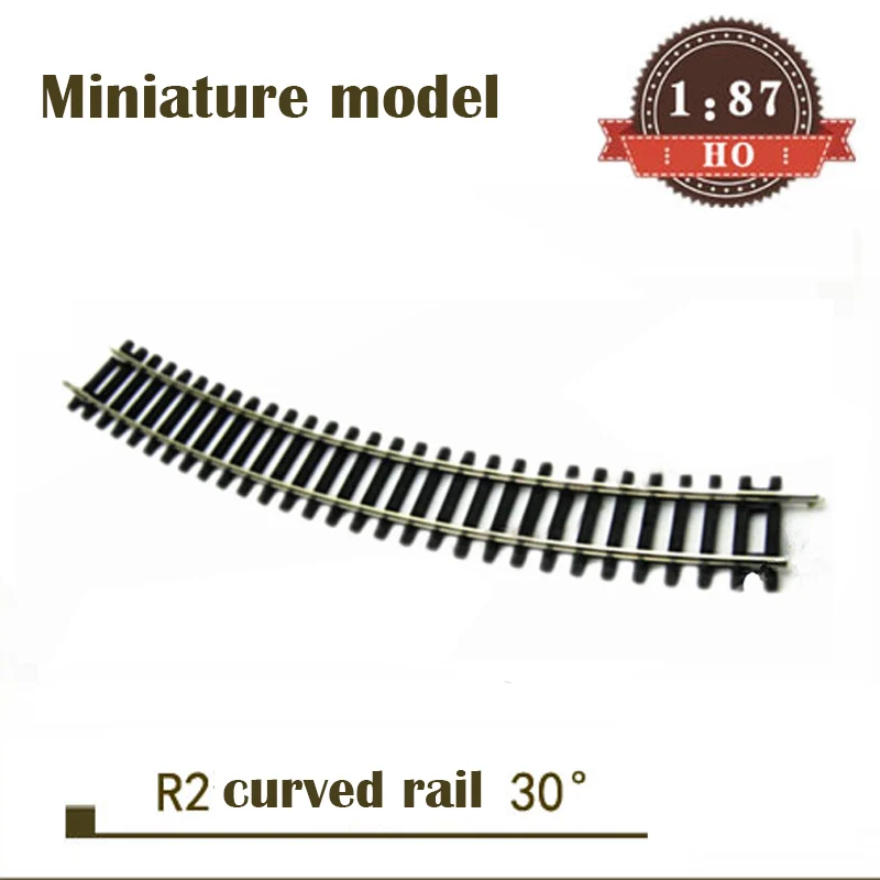 Miniature model  1:87  HO ratio  R2 curved rail 55212 30 °  Single subgrade rail set  Train sand table material