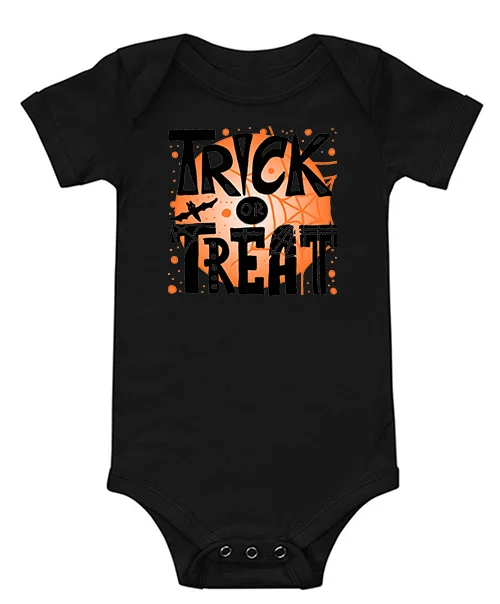 Funny Halloween baby bodysuit Newborn Baby Costume Black white Short Sleeve Boys Baby Girl Clothing for gift