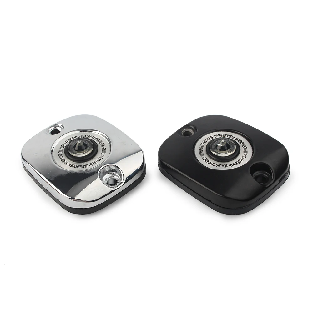 Motorcycle Front Brake Master Cylinder Cover For Harley XL Touring Softail Dyna 1996-2017 Black/Chrome