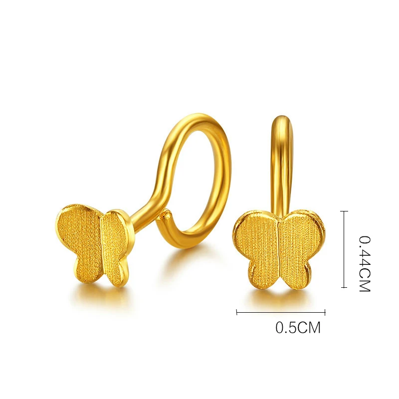 24K Pure Gold Earring Real AU 999 Solid Gold Earrings Nice Good Hollow Ball Tassel Upscale Trendy Fine Jewelry Hot Sell New 2023