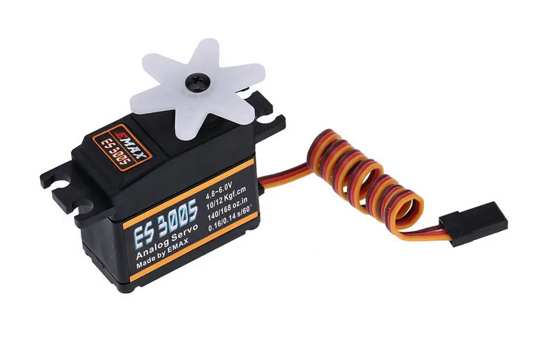 Servo analógico de metal original EMAX ES3005 42g para avião RC à prova d'água