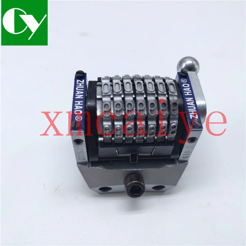 1 pcs High quality 7digits Rotary Numbering Machine vertical Counterclockwise 9.8.7.6.5.....