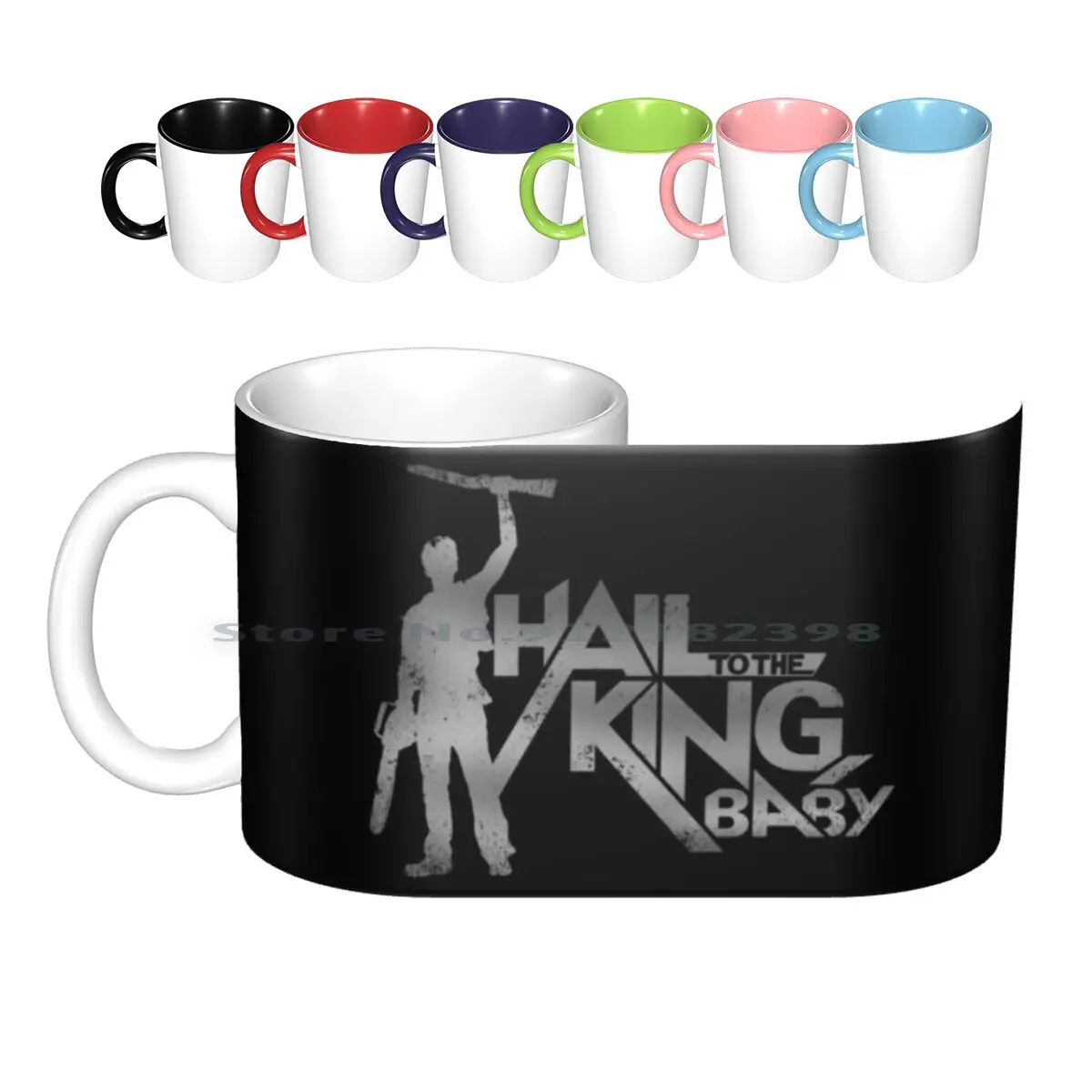 Evil Dead-Hail To The King [ Dark ] Ceramic Mugs Coffee Cups Milk Tea Mug Evil Dead Evil Dead Sam Raimi Ash Williams Deadite