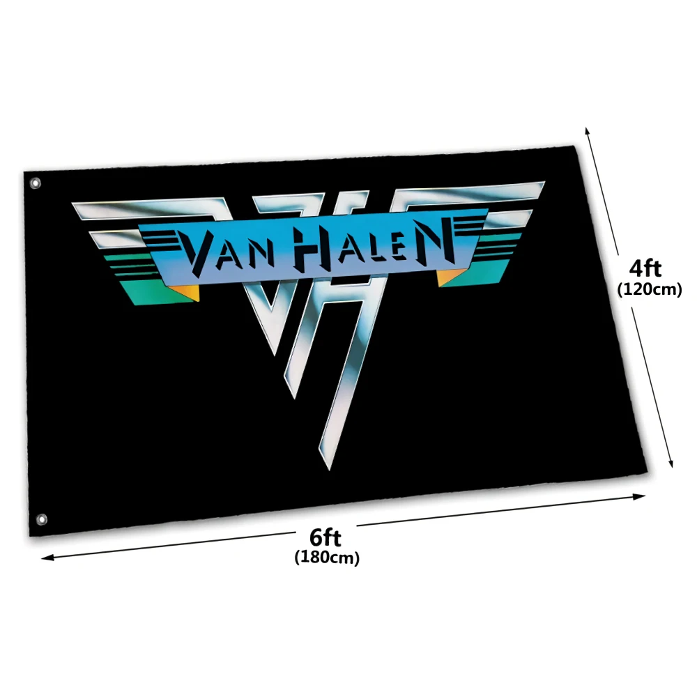 VAN HALEN Rock Band Flag Eddie Van Halen EVH 5150Flags 90*150cm Size Pattern Banner Flag Custom