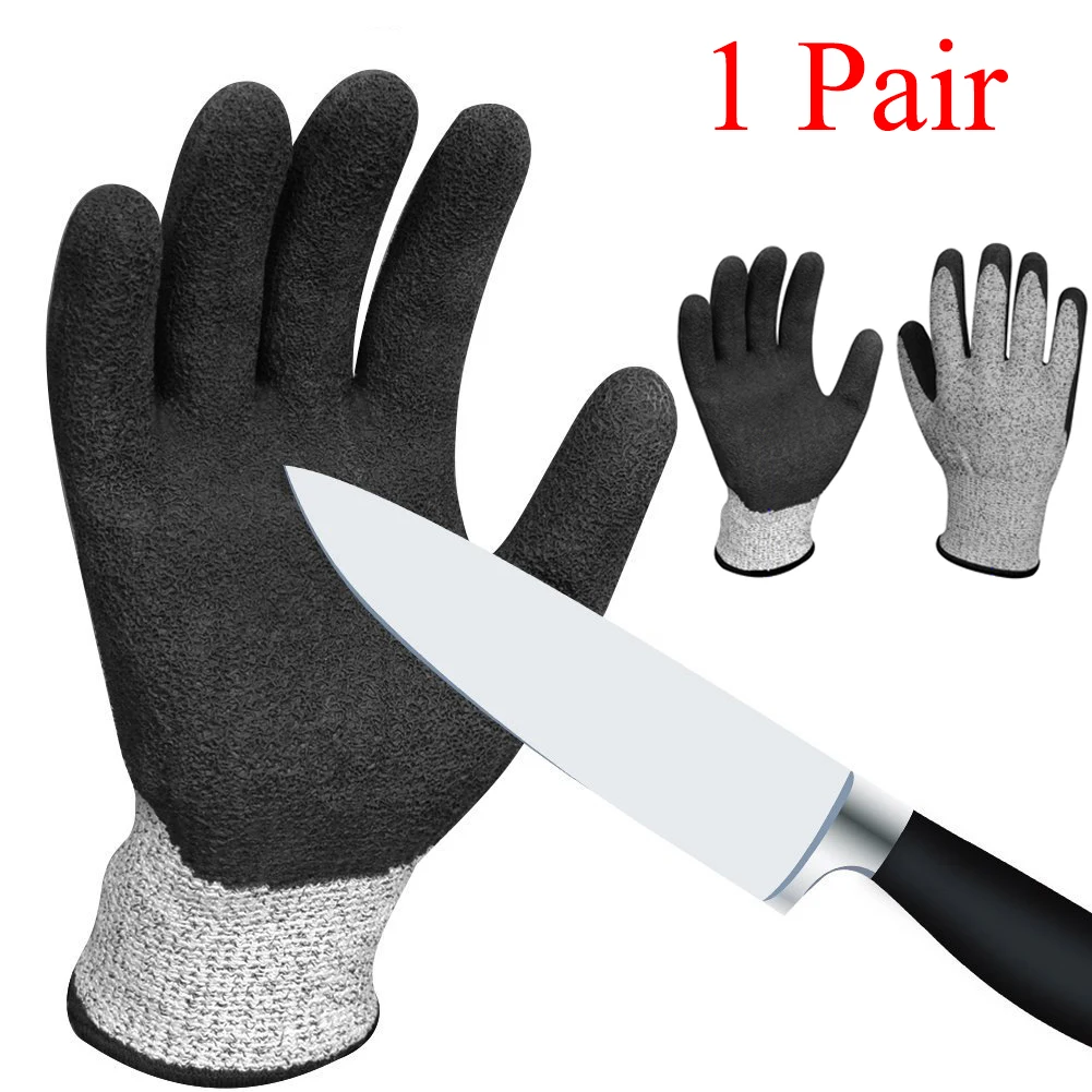 

Durable Level 5 Cut Proof Stab Resistant Wire Glove Kitchen Butcher Cuts Gloves for Oyster Shucking Fish Gardening Safety Gloves