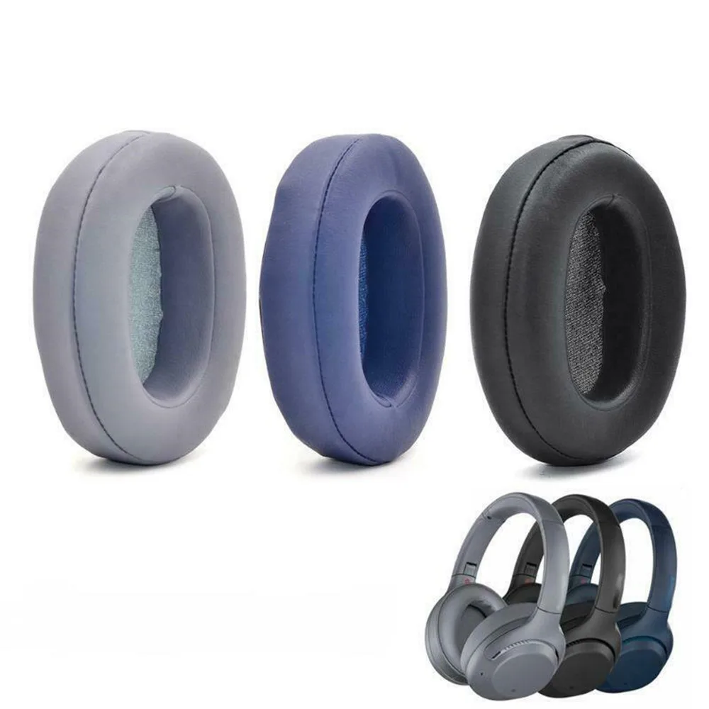 1 Pair Black/Blue/Grey Optional Foam Earpads Ear Pads Cover Cushion Replacement  For Sony WH-XB900N WHXB900 Headphone Spare Part