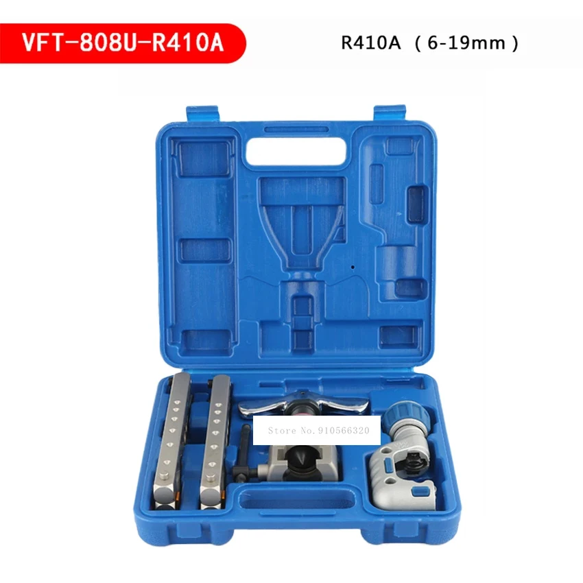 

VFT-808U-R410A Flaring Tool Kit Set Hand Air Conditioner Copper Pipe Expander Manua Tube Expander Casing Roller Casing Swage