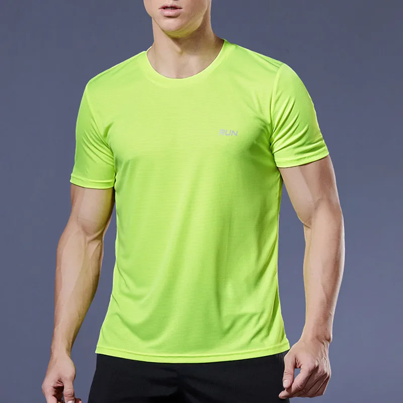 2026 Langes Sport-T-Shirt für Herren, Sommer-Laufshirt, Kurzarm, Slim-Fit-Oberteil, Freizeit-Fitness-Shirt, Camisetas Gym Masculino – Detail 13