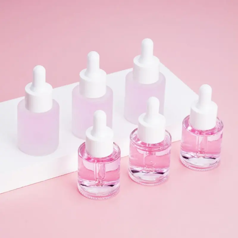 

100pcs 20ml Glass Liquid Reagent Pipette Essential Oils Bottle Eye Dropper Cap Empty Aromatherapy Containers