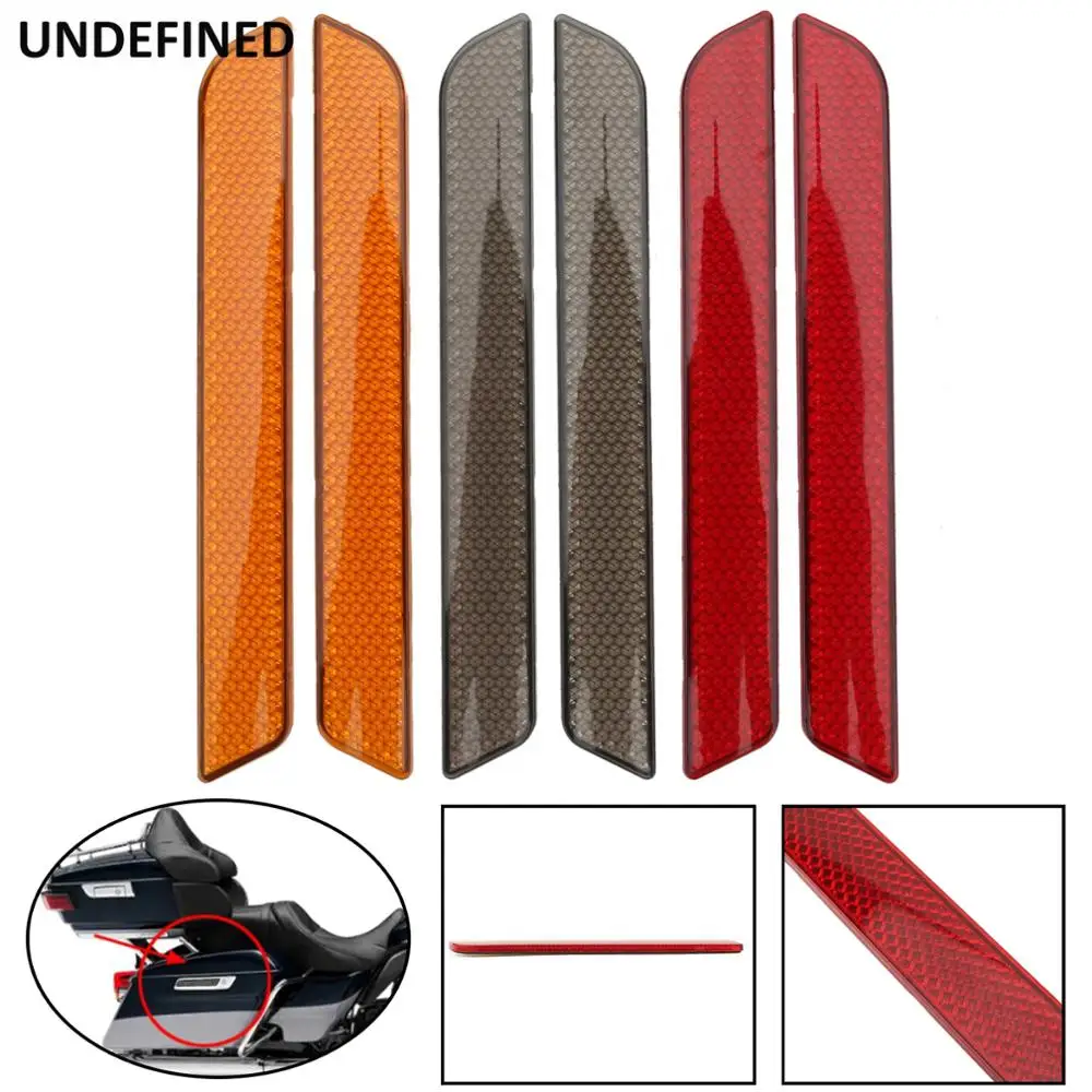 Motorcycle Saddlebag Guard Reflector Cover Sticker For Harley Touring Street Glide Road King CVO FLT/FLHT 2014-2023 2PCS