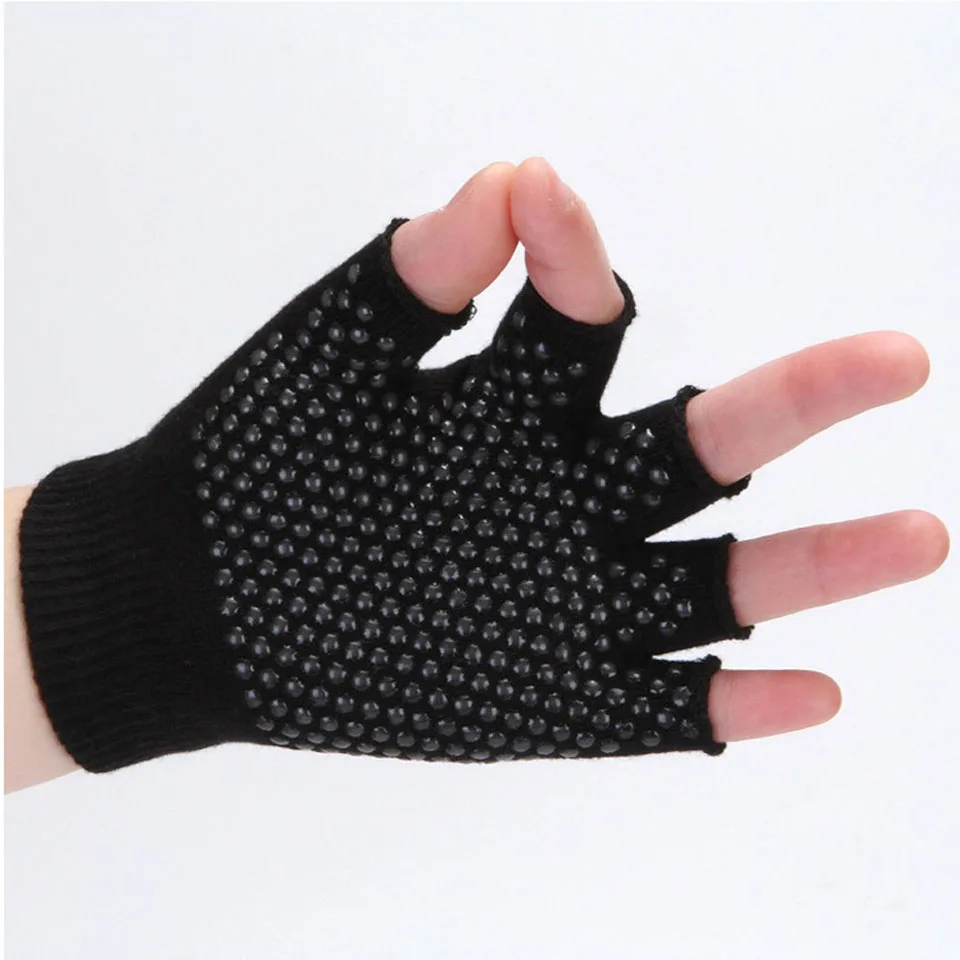 GobyGo 1Pcs Yoga Sports Gloves for Women Men Gym Fitness Non Slip Training Workout Bodybuilding Half Finger Hand Protector