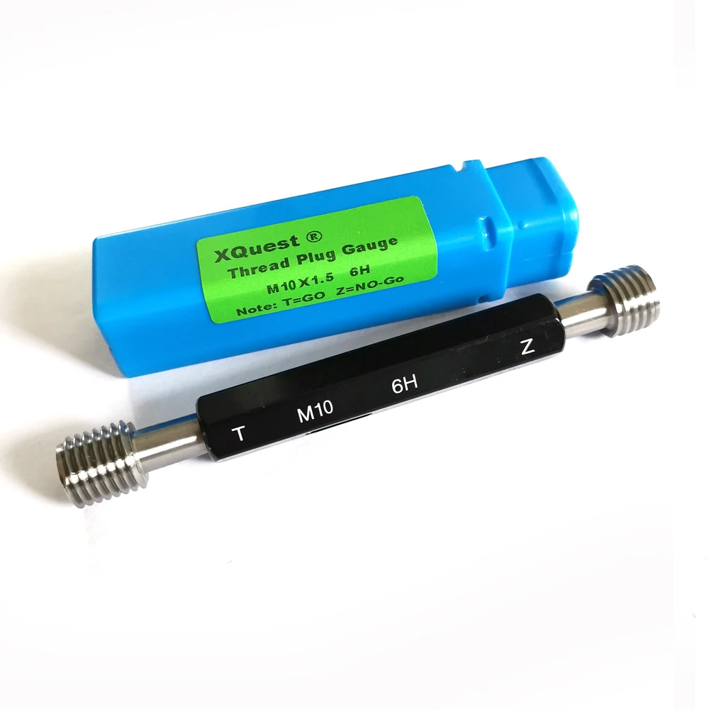 Imagem -02 - Mão Direita Métrica Rosca Plug Calibres M10 M10x1.5 M10x1.25 M10x1 M10x0.75 M10x0.5 Fino Rosca Calibre de Detecção Ferramentas 6h