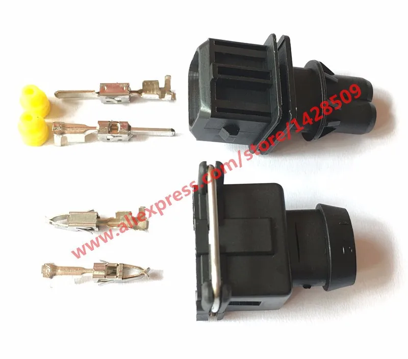 1 Set Female And Male EV1 Style 3.5 Series 2 Pin Male Auto Injector Connector 106462-1