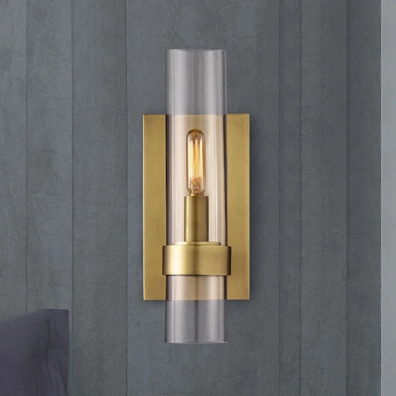 

Modern Luxurious Wall Lights Glass Shade Gold/Black Wall Lamps for Bedroom Bedside Living Room Restaurant Fixtures Led Sconces