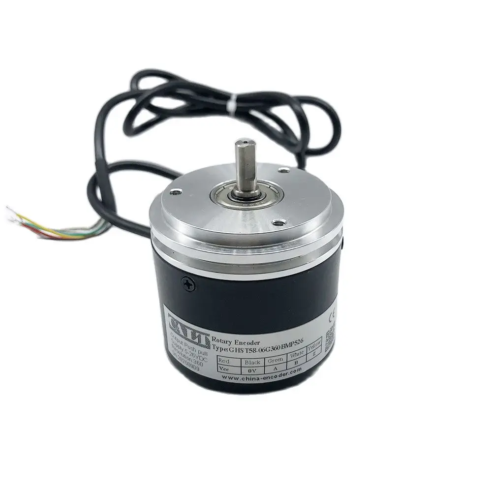 GHST58 synchronous flange NPN output A  B  Z signal 6mm shaft incremental rotary encoder 100 200 300 500 1000 2000PPR