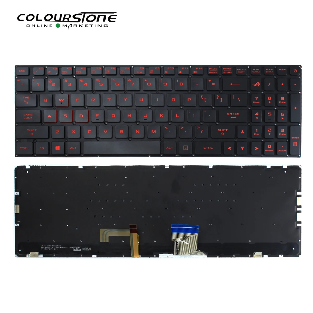 

US Laptop keyboard For Asus Rog Strix GL702VI 0KNB0-6619US00 V156262HS1 English Notebook Black Keyboard With Backlit