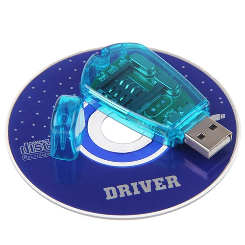 Mini USB Celular Padrão Leitor de Cartão SIM Cópia Cloner Escritor SMS Backups GSM/CDMA + CD