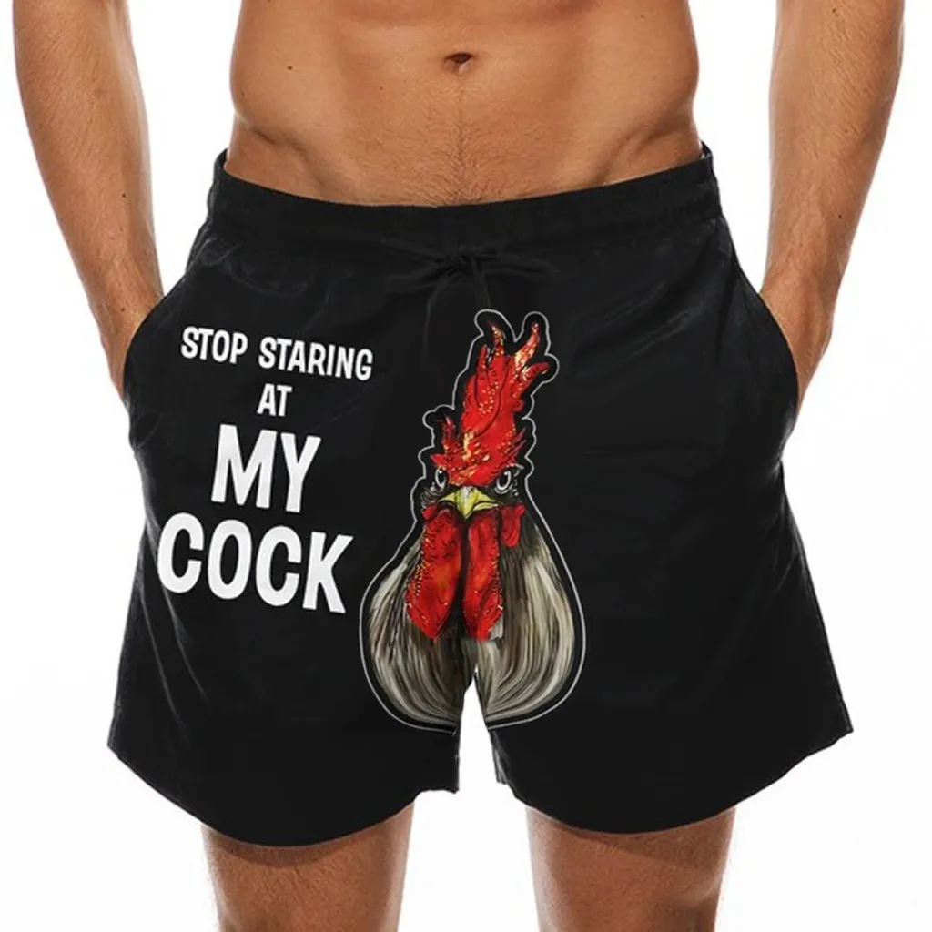 

Cock Print Mens Beach Shorts Stop Staring At My Cock Shorts Beach Board Short Mens Casual Cock Print Beach Shorts#0708LJC